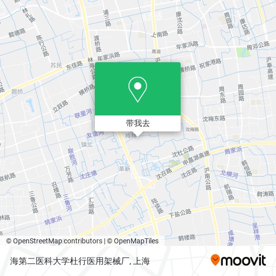 海第二医科大学杜行医用架械厂地图