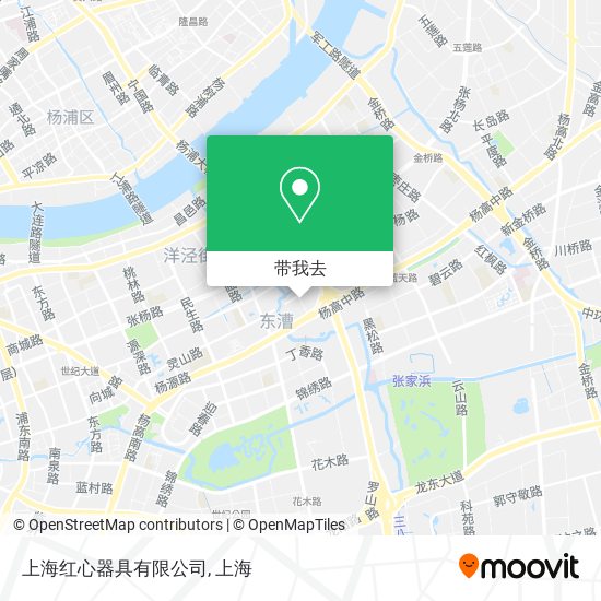 上海红心器具有限公司地图