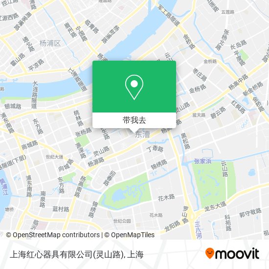 上海红心器具有限公司(灵山路)地图