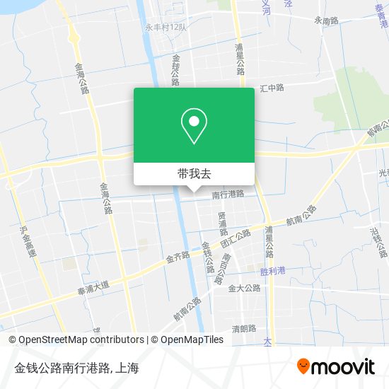 金钱公路南行港路地图