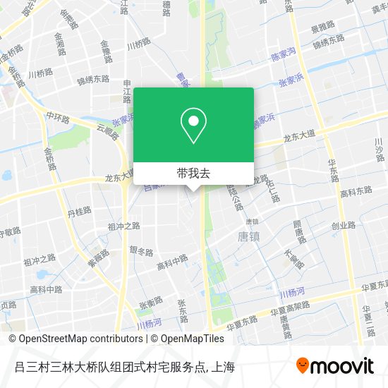 吕三村三林大桥队组团式村宅服务点地图