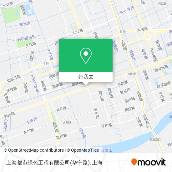 上海都市绿色工程有限公司(华宁路)地图