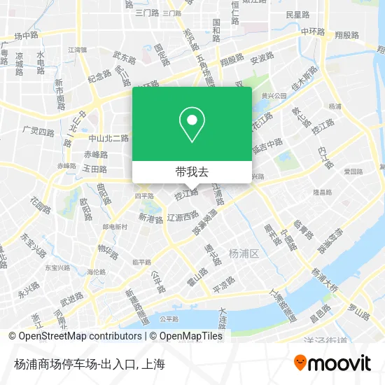 杨浦商场停车场-出入口地图