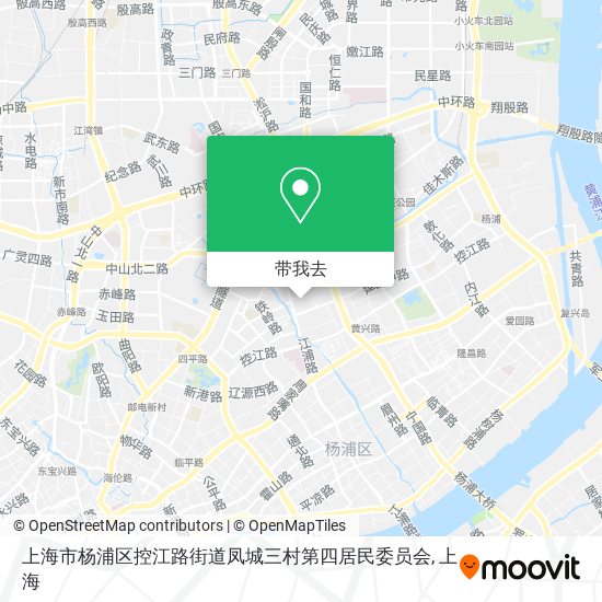 上海市杨浦区控江路街道凤城三村第四居民委员会地图