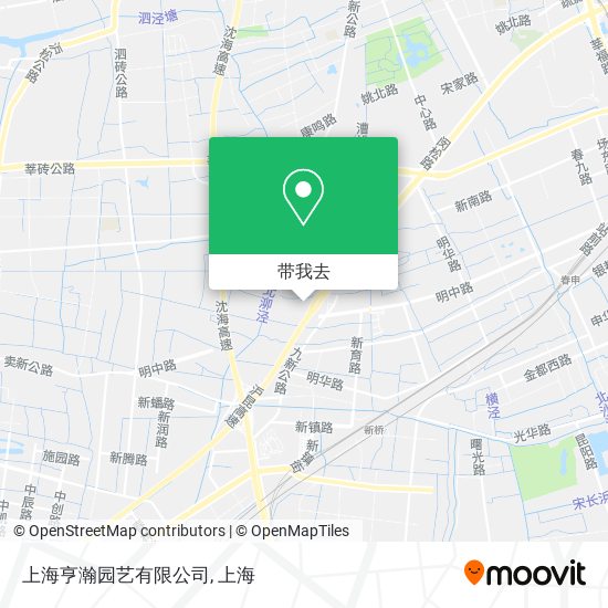 上海亨瀚园艺有限公司地图