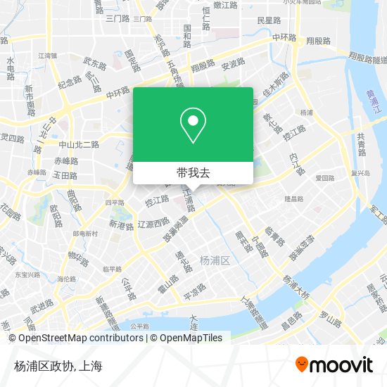 杨浦区政协地图