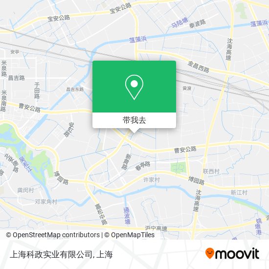 上海科政实业有限公司地图