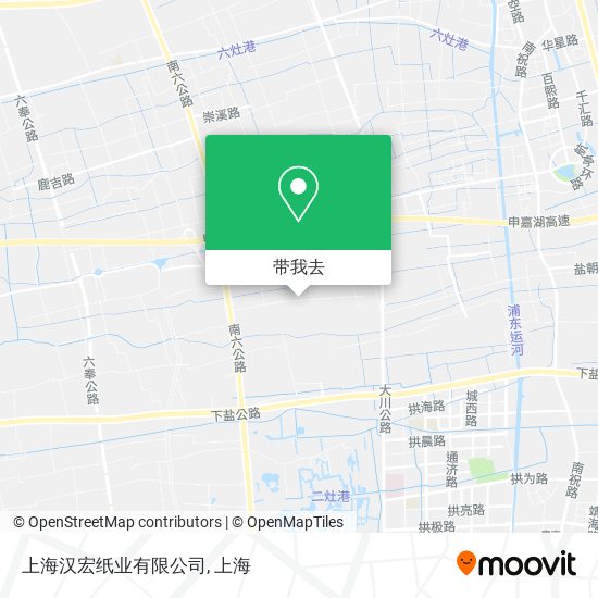 上海汉宏纸业有限公司地图