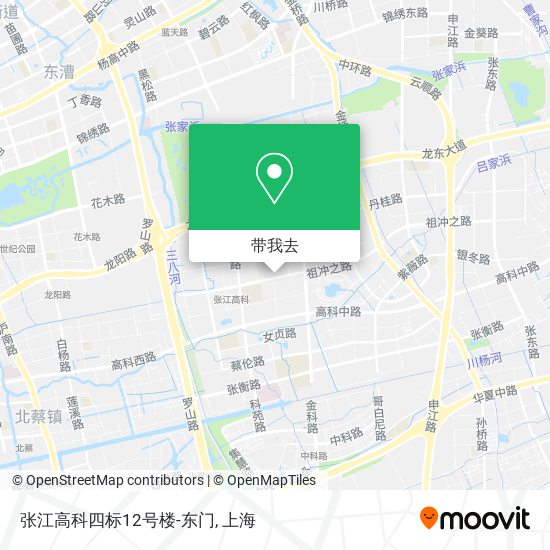 张江高科四标12号楼-东门地图