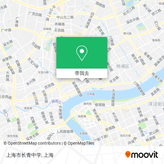 上海市长青中学地图
