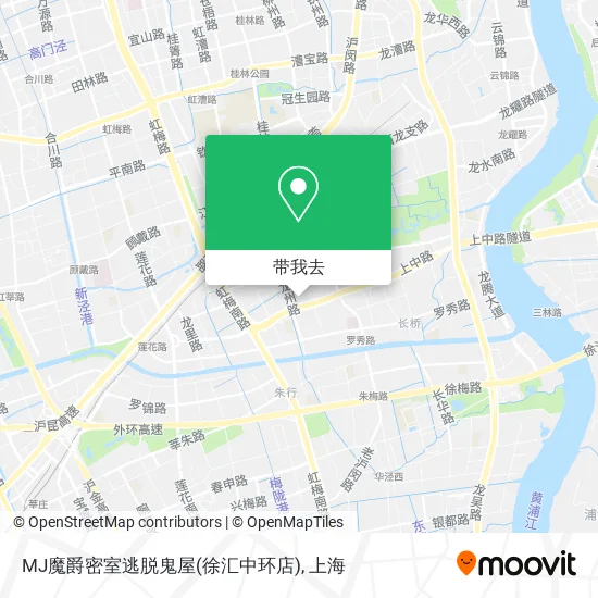 MJ魔爵密室逃脱鬼屋(徐汇中环店)地图