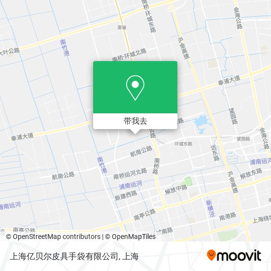 上海亿贝尔皮具手袋有限公司地图