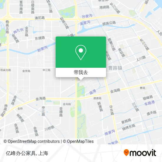 亿峰办公家具地图