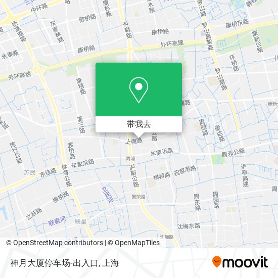 神月大厦停车场-出入口地图