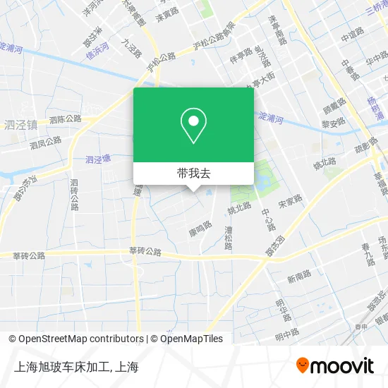上海旭玻车床加工地图