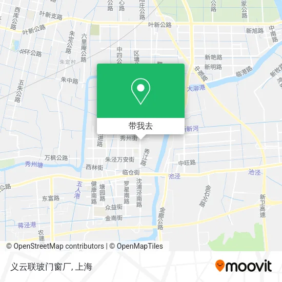 义云联玻门窗厂地图