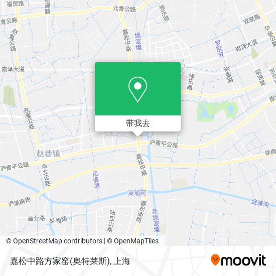 嘉松中路方家窑(奥特莱斯)地图