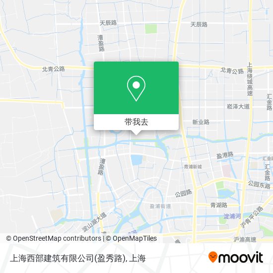 上海西部建筑有限公司(盈秀路)地图