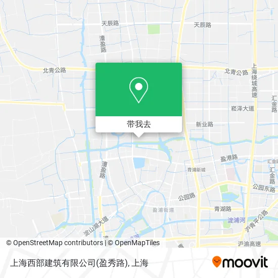 上海西部建筑有限公司(盈秀路)地图