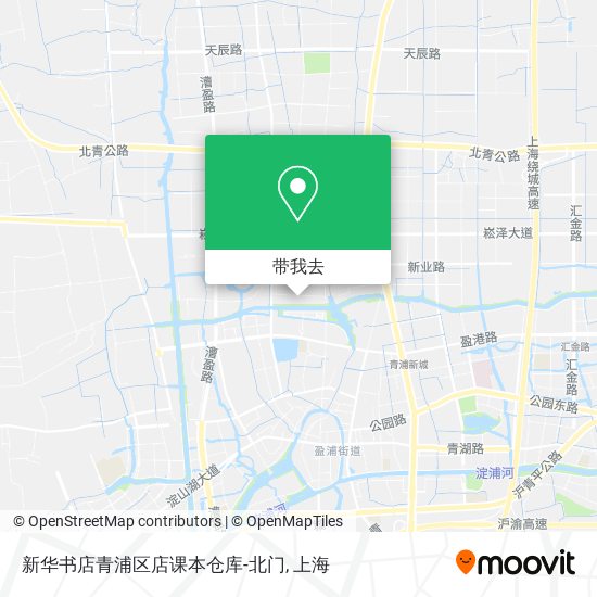 新华书店青浦区店课本仓库-北门地图