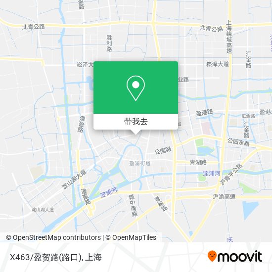 X463/盈贺路(路口)地图