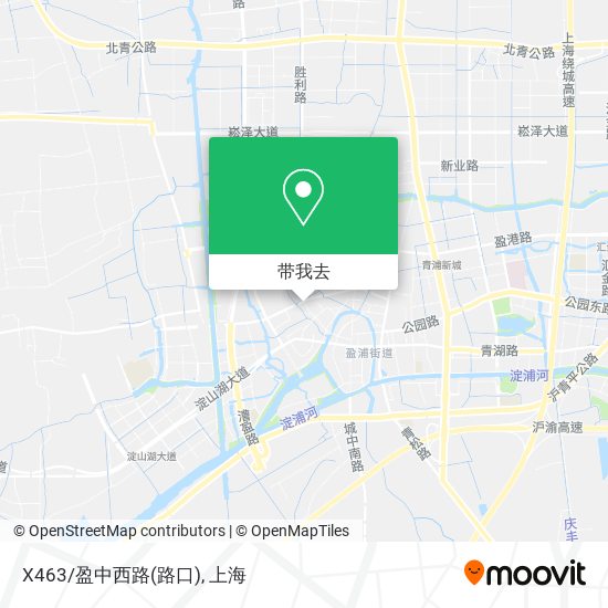 X463/盈中西路(路口)地图