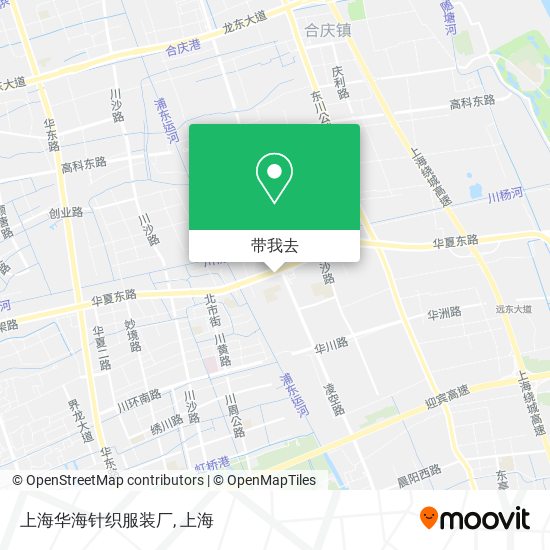 上海华海针织服装厂地图