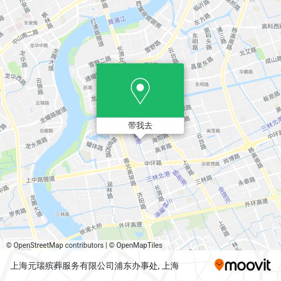 上海元瑞殡葬服务有限公司浦东办事处地图