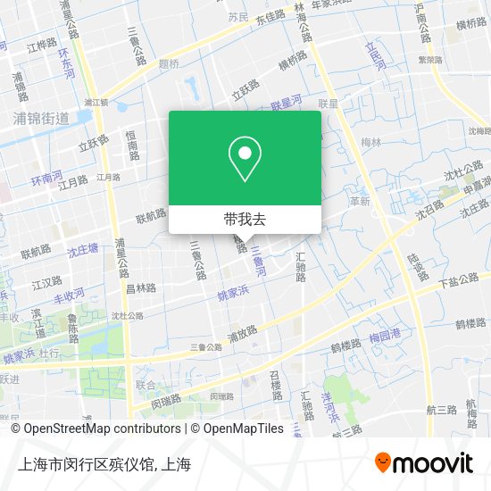 上海市闵行区殡仪馆地图