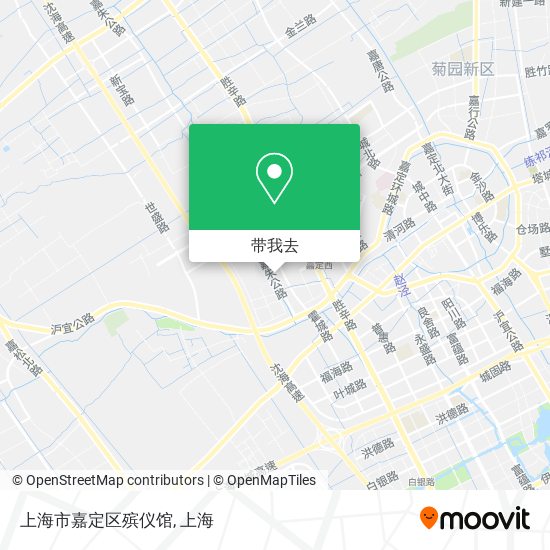 上海市嘉定区殡仪馆地图