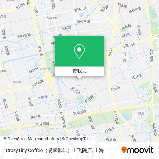 CrazyTiny Coffee（易萃咖啡）上飞院店地图