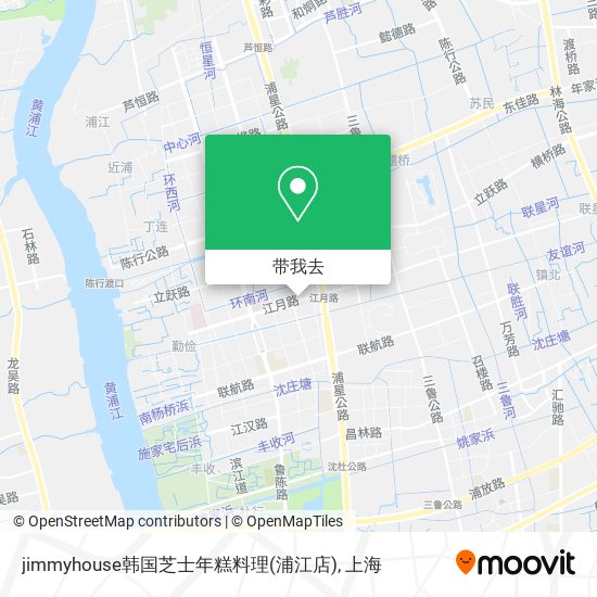 jimmyhouse韩国芝士年糕料理(浦江店)地图