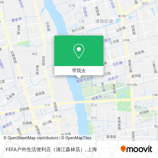 FEFA户外生活便利店（浦江森林店）地图