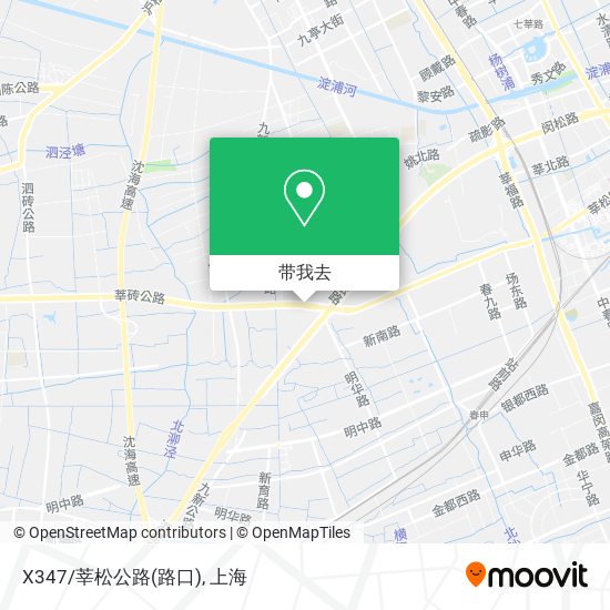 X347/莘松公路(路口)地图