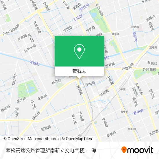 莘松高速公路管理所南新立交电气楼地图