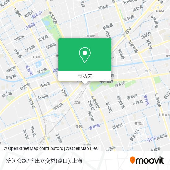 沪闵公路/莘庄立交桥(路口)地图