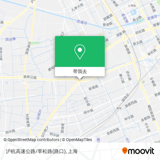 沪杭高速公路/莘松路(路口)地图