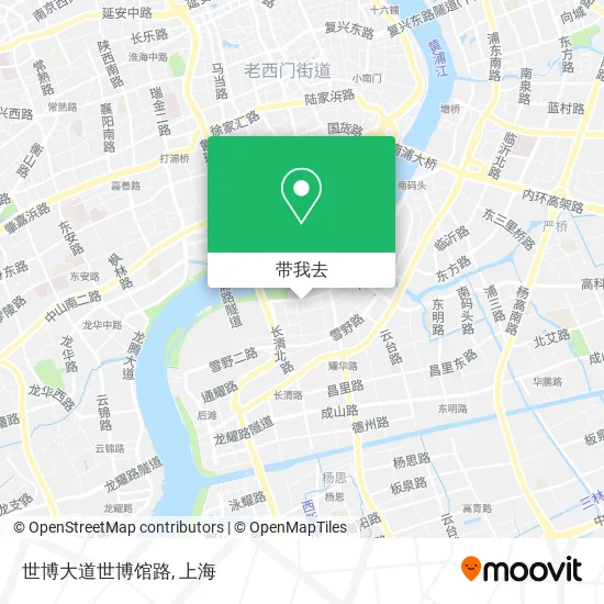 世博大道世博馆路地图
