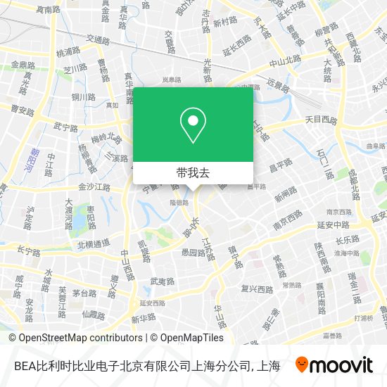 BEA比利时比业电子北京有限公司上海分公司地图