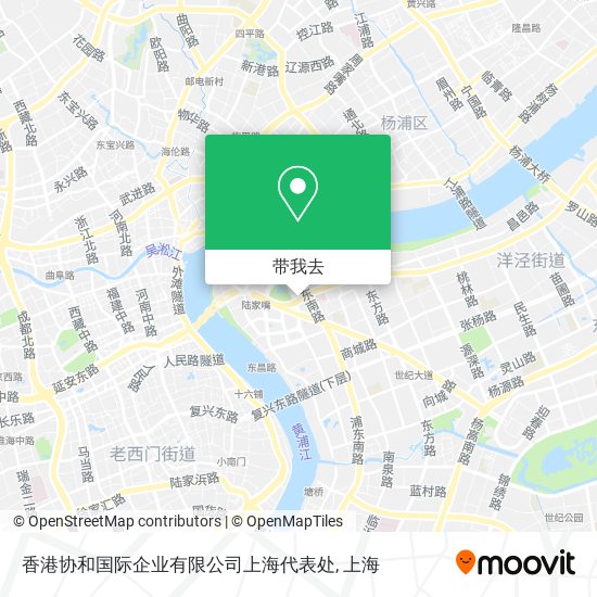 香港协和国际企业有限公司上海代表处地图