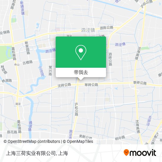 上海三荷实业有限公司地图