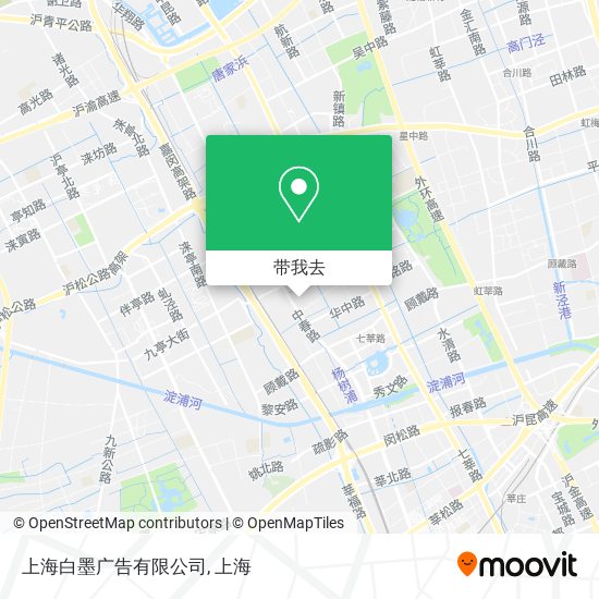 上海白墨广告有限公司地图