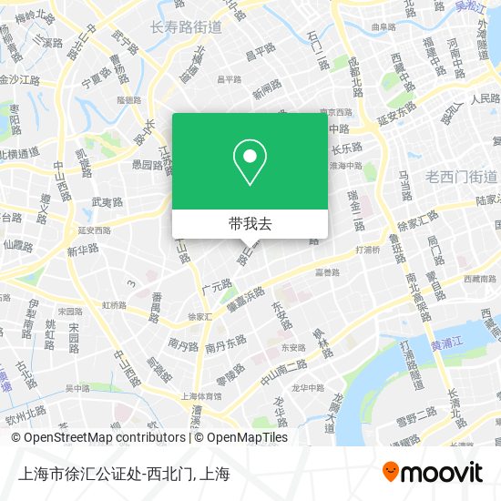 上海市徐汇公证处-西北门地图