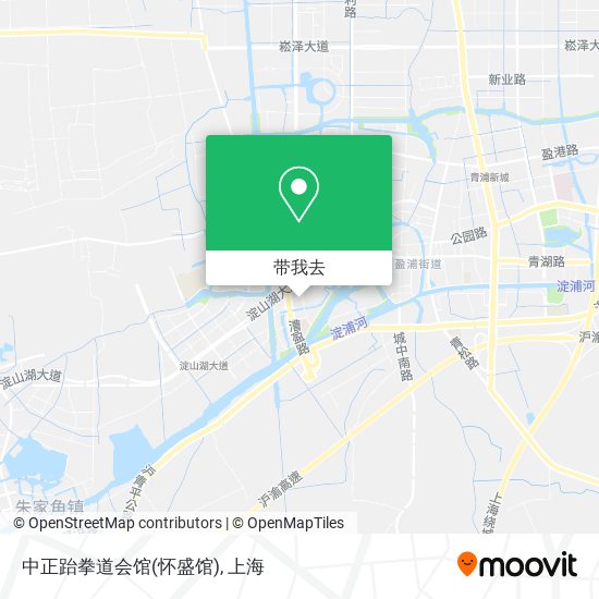中正跆拳道会馆(怀盛馆)地图