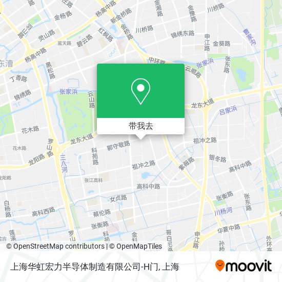 上海华虹宏力半导体制造有限公司-H门地图
