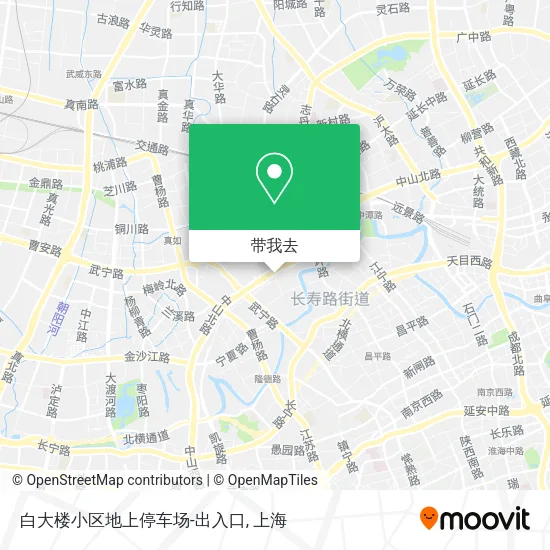 白大楼小区地上停车场-出入口地图