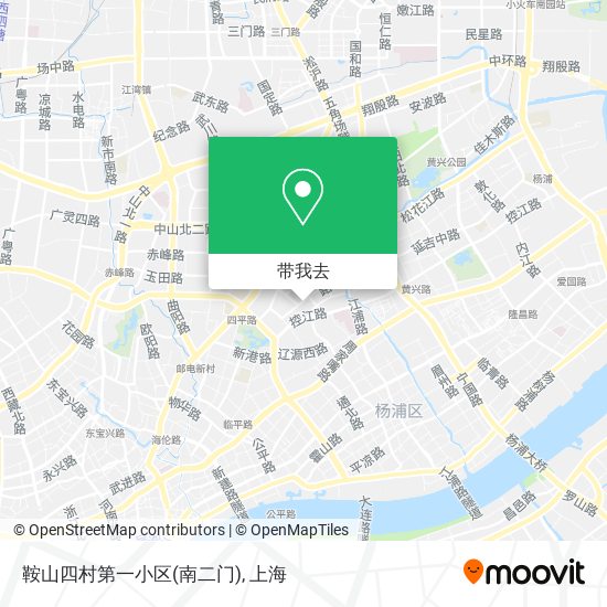 鞍山四村第一小区(南二门)地图