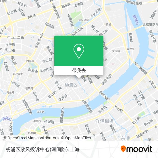 杨浦区政风投诉中心(河间路)地图