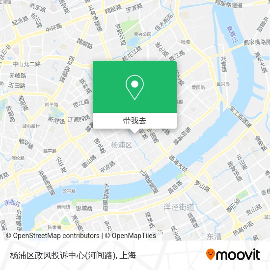 杨浦区政风投诉中心(河间路)地图