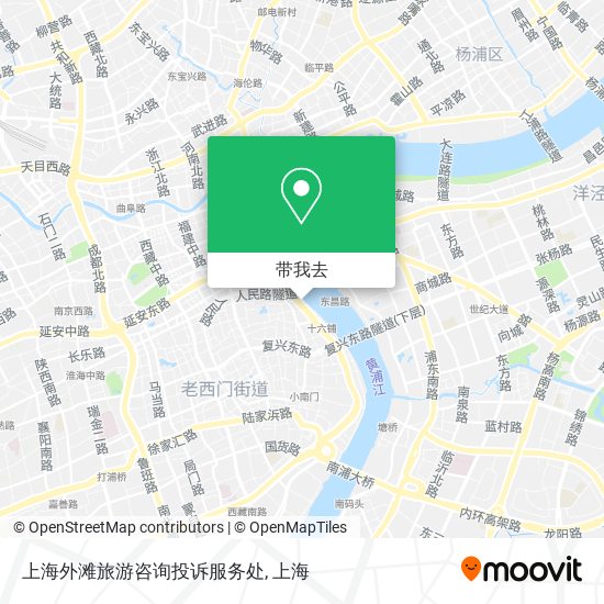 上海外滩旅游咨询投诉服务处地图